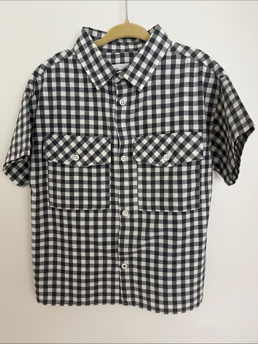 Boys button down short sleeve shirt